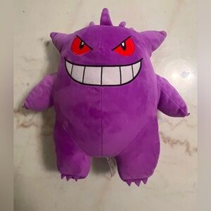Pokémon Gengar Plush by WCT Wicked Cool Toys Purple Ghost 12" Nintendo